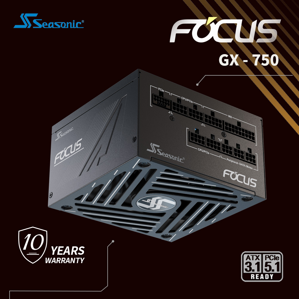 Seasonic 海韻 ATX3 Focus GX-750 金牌全模