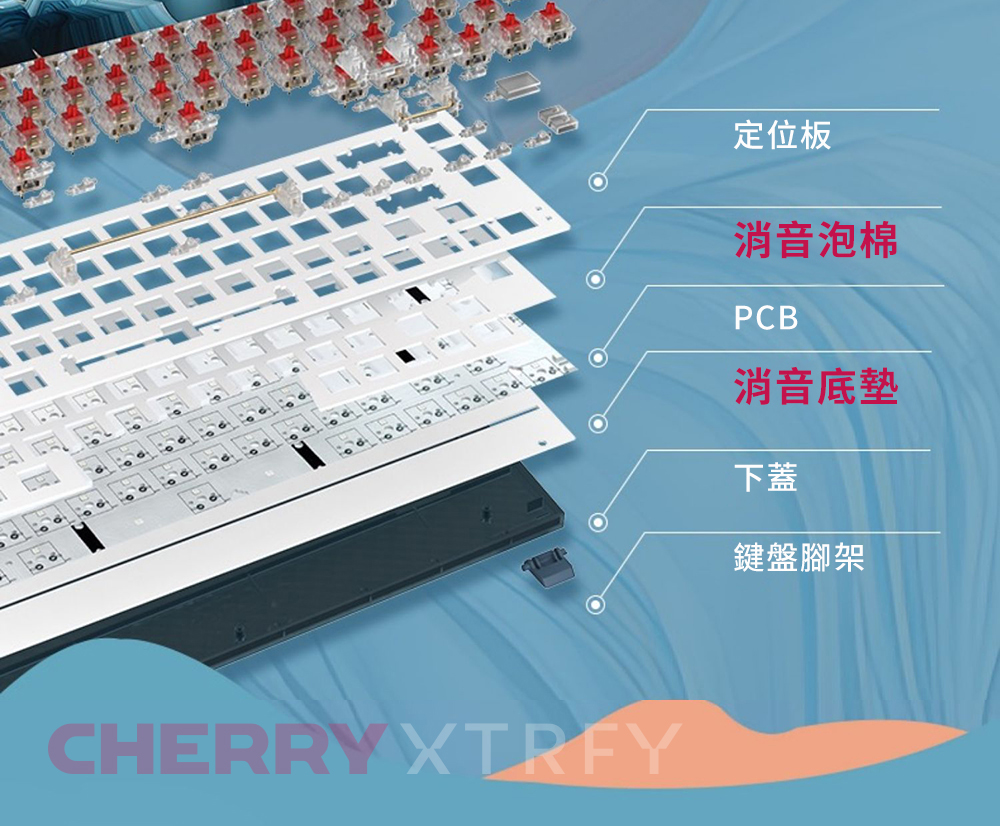 Cherry K5V2 RGB AMNIS 洪流 (PBT英刻) (紅軸)
