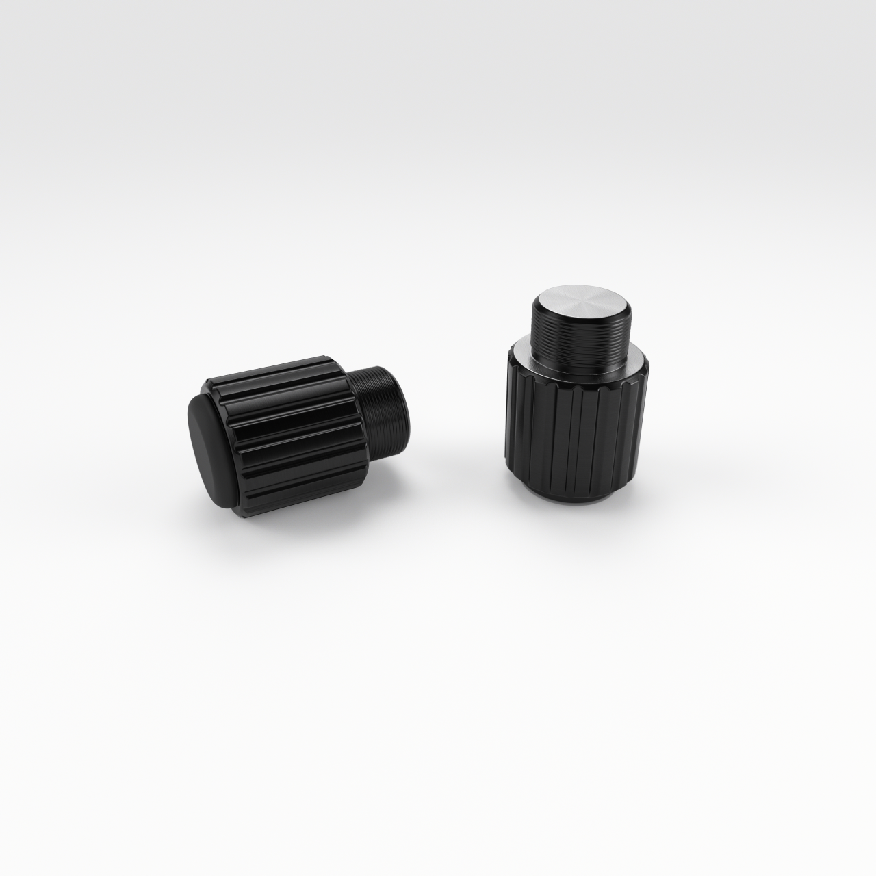 CHERRY MX 3.0S 專用鋁合金加高腳墊(銀/黑)