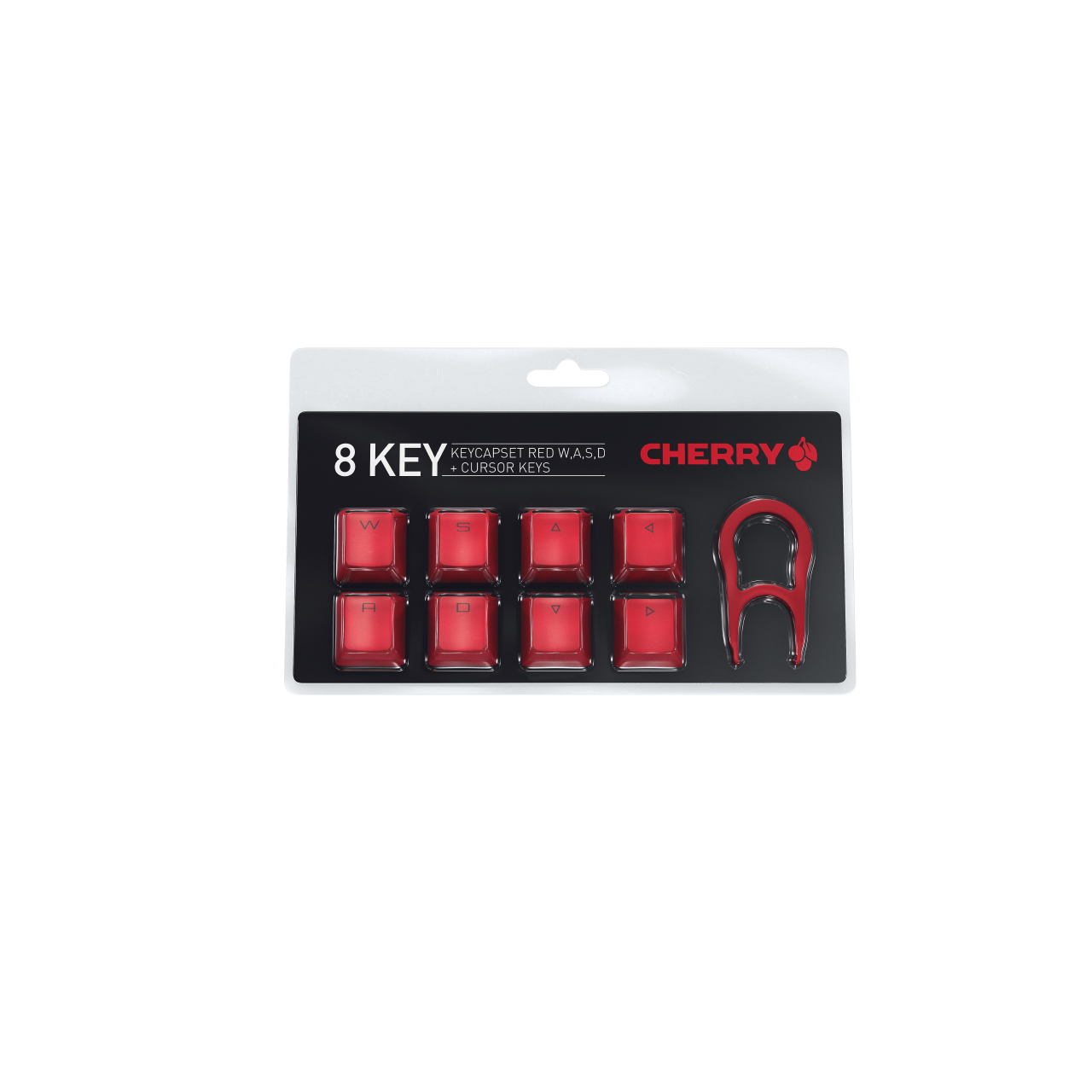 CHERRY MX  8key紅色鍵帽組(W,A,S,D, ↑,↓, ←,→) +拔鍵器