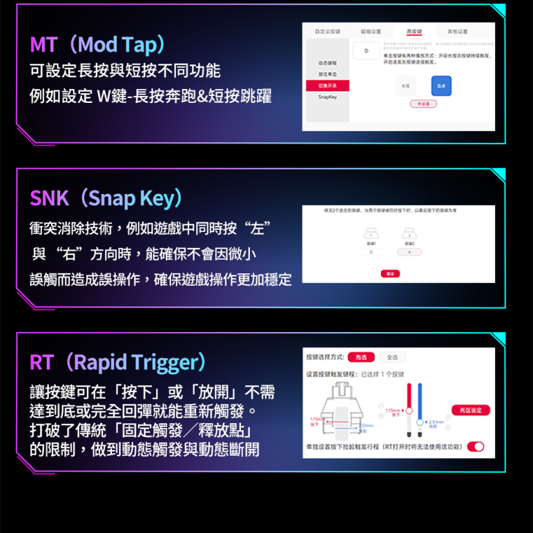 Cherry 無線三模 MX8.2 PRO TMR TKL 黑-魔晶磁軸