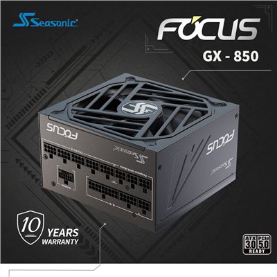 海韻 Seasonic FOCUS GX-850 ATX3.0 電源供應器 金牌/全模 
