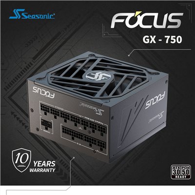 海韻 Seasonic FOCUS GX-750 ATX3.0 電源供應器 金牌/全模
