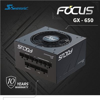 海韻 Seasonic FOCUS GX-650 電源供應器 金牌/全模
