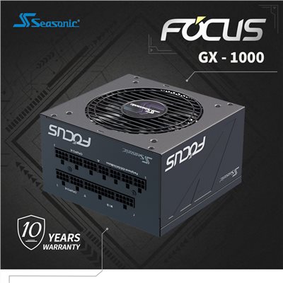 海韻 Seasonic FOCUS GX-1000 電源供應器 金牌/全模