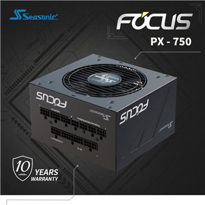 海韻 Seasonic FOCUS PX-750 電源供應器 白金/全模